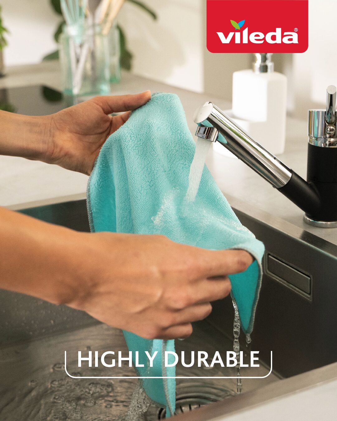 Pack de 2 Lavettes Microfibres Vileda Pro Clean – Nettoyage en Profondeur – Image 2